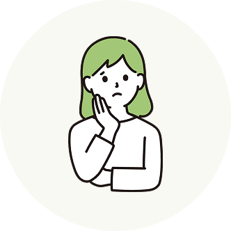 困っている女性のイラスト
